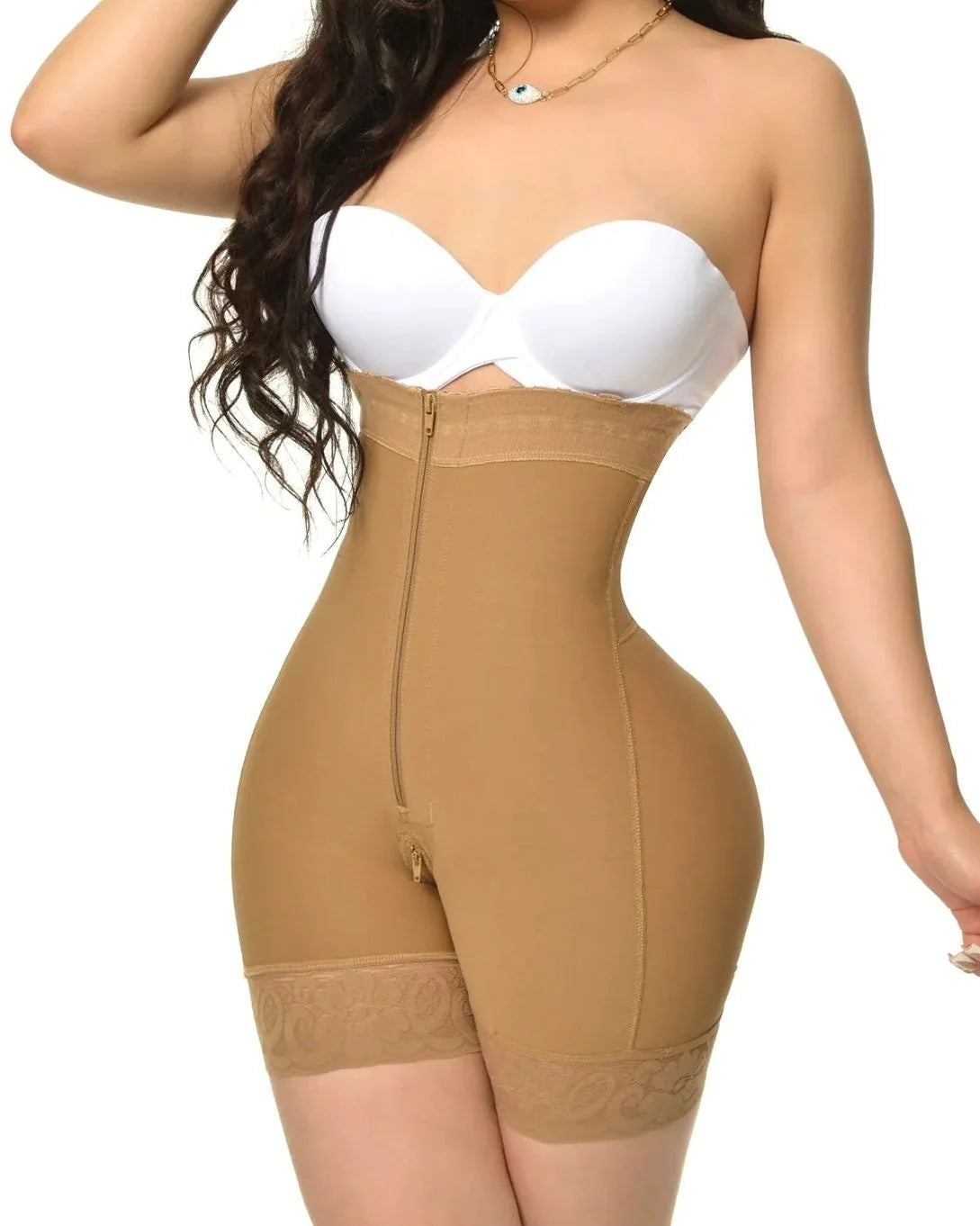 Cinta Colombiana Redutora com Controle Abdominal e Fecho Frontal
