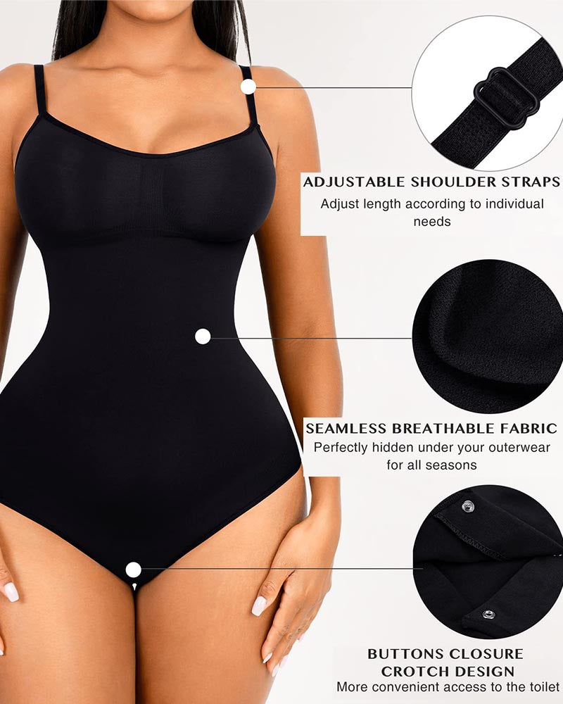 Body Modelador Completo com Controle de Cintura e Abdômen – Sem Costuras e Confortável