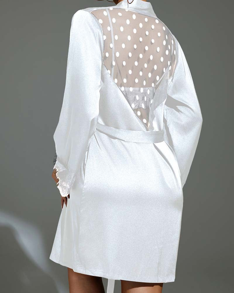 Robe Puro Luxo em Seda e Renda - Suave e Confortável