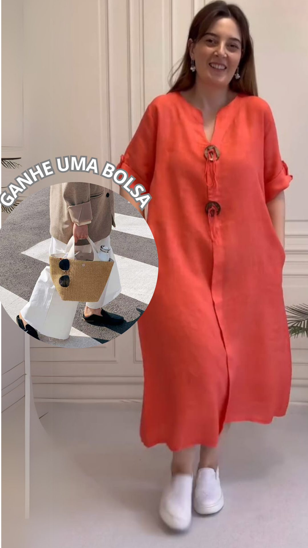 Vestido Marina - (COMPRA 1 E LEVA 2) + CINTO DE BRINDE