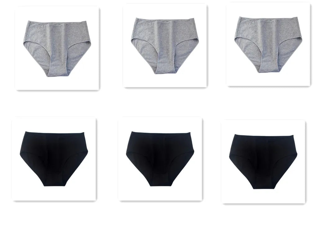 Kit 6 unid. | Calcinha Cintura Alta sem Costura 100% Algodão