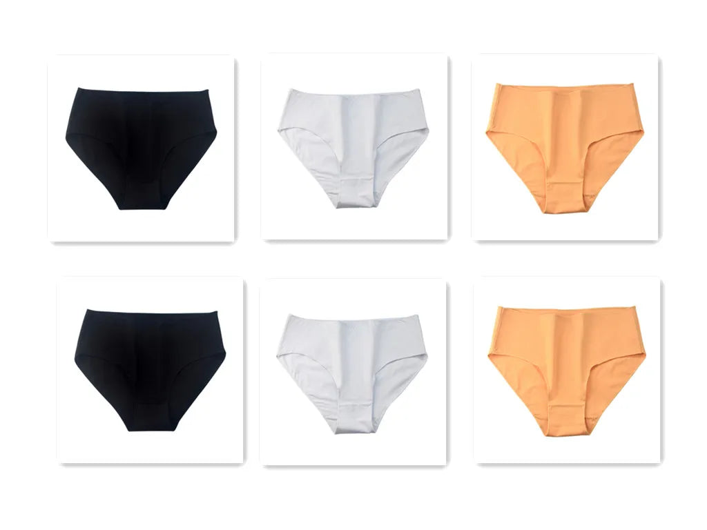Kit 6 unid. | Calcinha Cintura Alta sem Costura 100% Algodão