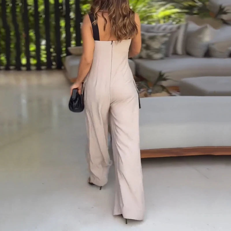 Macacão Halter com Costas Abertas – Sensualidade e Estilo Casual em um Só Look