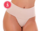 Kit 5 Comfort+™ | Calcinhas Modeladoras Cintura Alta Dupla