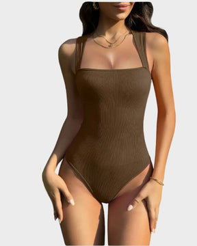 Body Sem Mangas com Controle Abdominal e Efeito Redutor