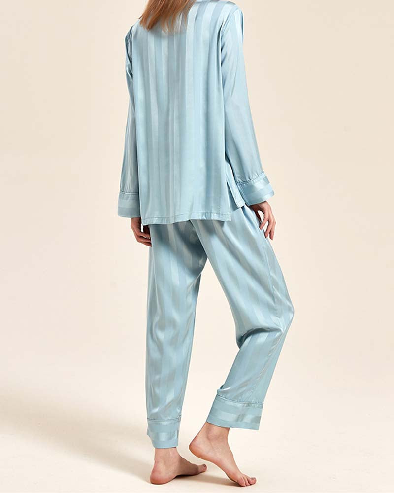 Listrado Deluxe - Conjunto Seda Jacquard Dupla