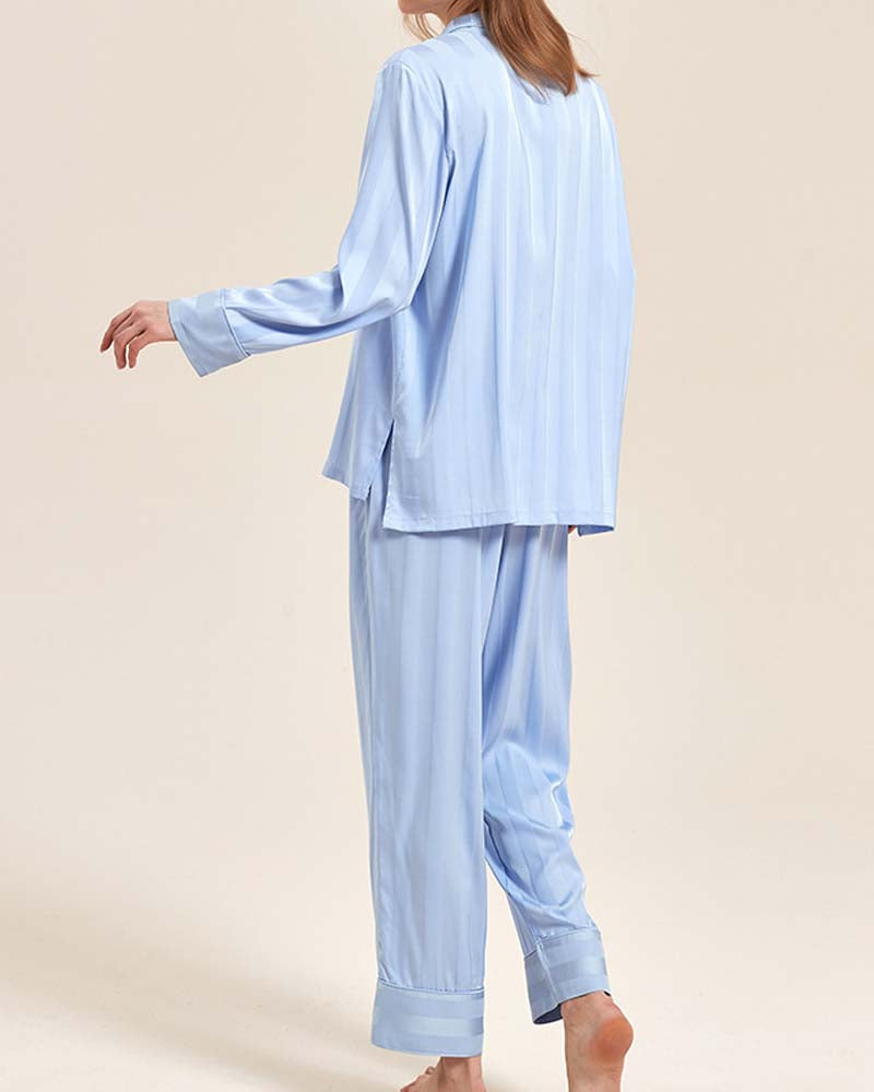 Listrado Deluxe - Conjunto Seda Jacquard Dupla