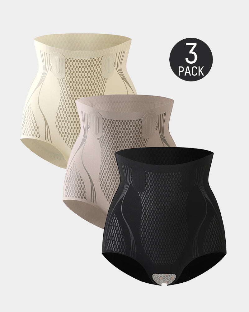 Calcinha Modeladora Cintura Alta com Efeito Push Up e Controle Total