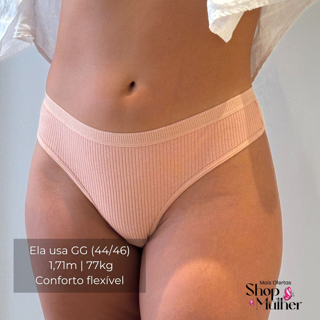[PROMOÇÃO DE LANÇAMENTO: COMPRE 5 E LEVE 10] Calcinha CottonComfort® – FRETE GRÁTIS!