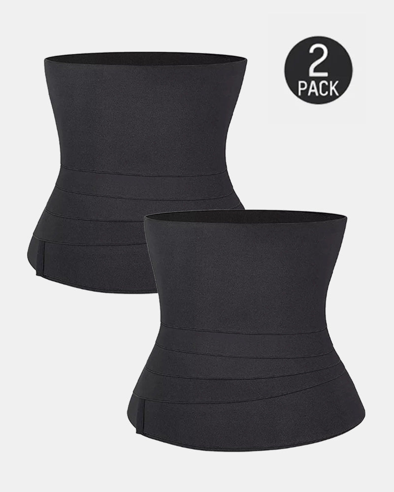 Cinta Sauna de Alta Compressão com Faixa Redutora e Corselet Integrado