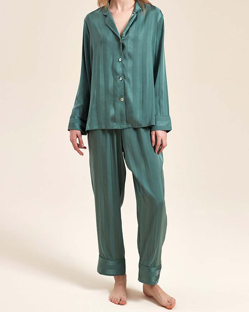 Listrado Deluxe - Conjunto Seda Jacquard Dupla