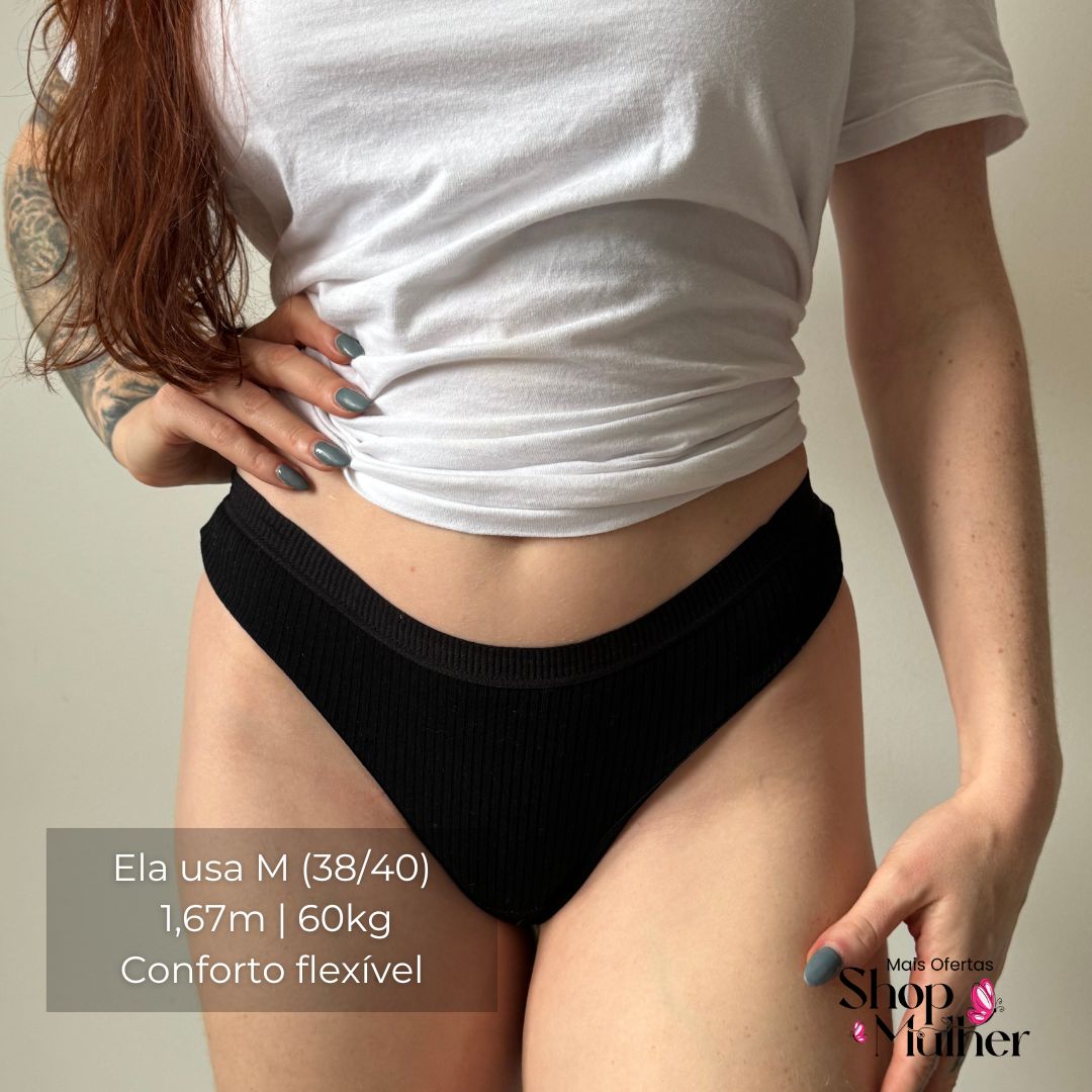 [PROMOÇÃO DE LANÇAMENTO: COMPRE 5 E LEVE 10] Calcinha CottonComfort® – FRETE GRÁTIS!