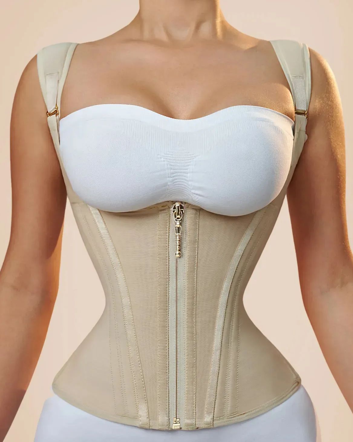 Cinta Modeladora com Barbatanas de Aço para Máximo Controle
