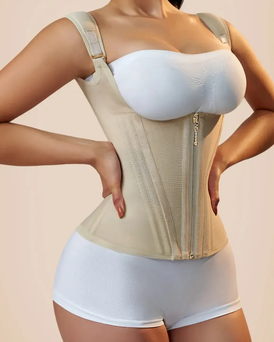 Cinta Modeladora com Barbatanas de Aço para Máximo Controle