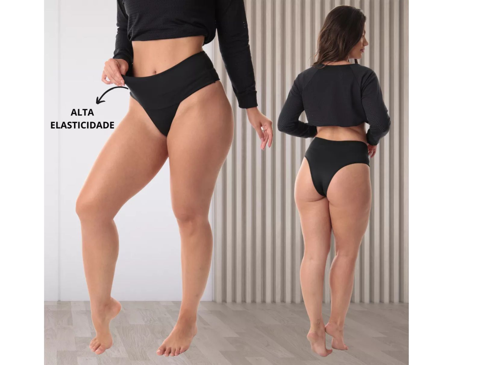 Calcinha Modeladora Cintura Alta Dupla