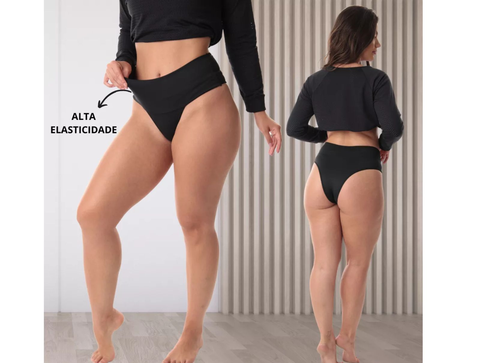 Calcinha Modeladora Cintura Alta Dupla