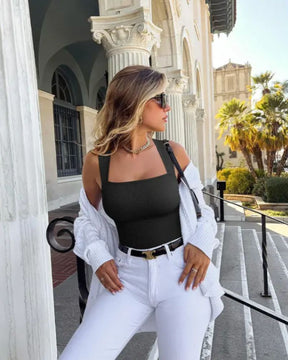 Body Sem Mangas com Controle Abdominal e Efeito Redutor