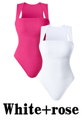 Body Sem Mangas com Controle Abdominal e Efeito Redutor
