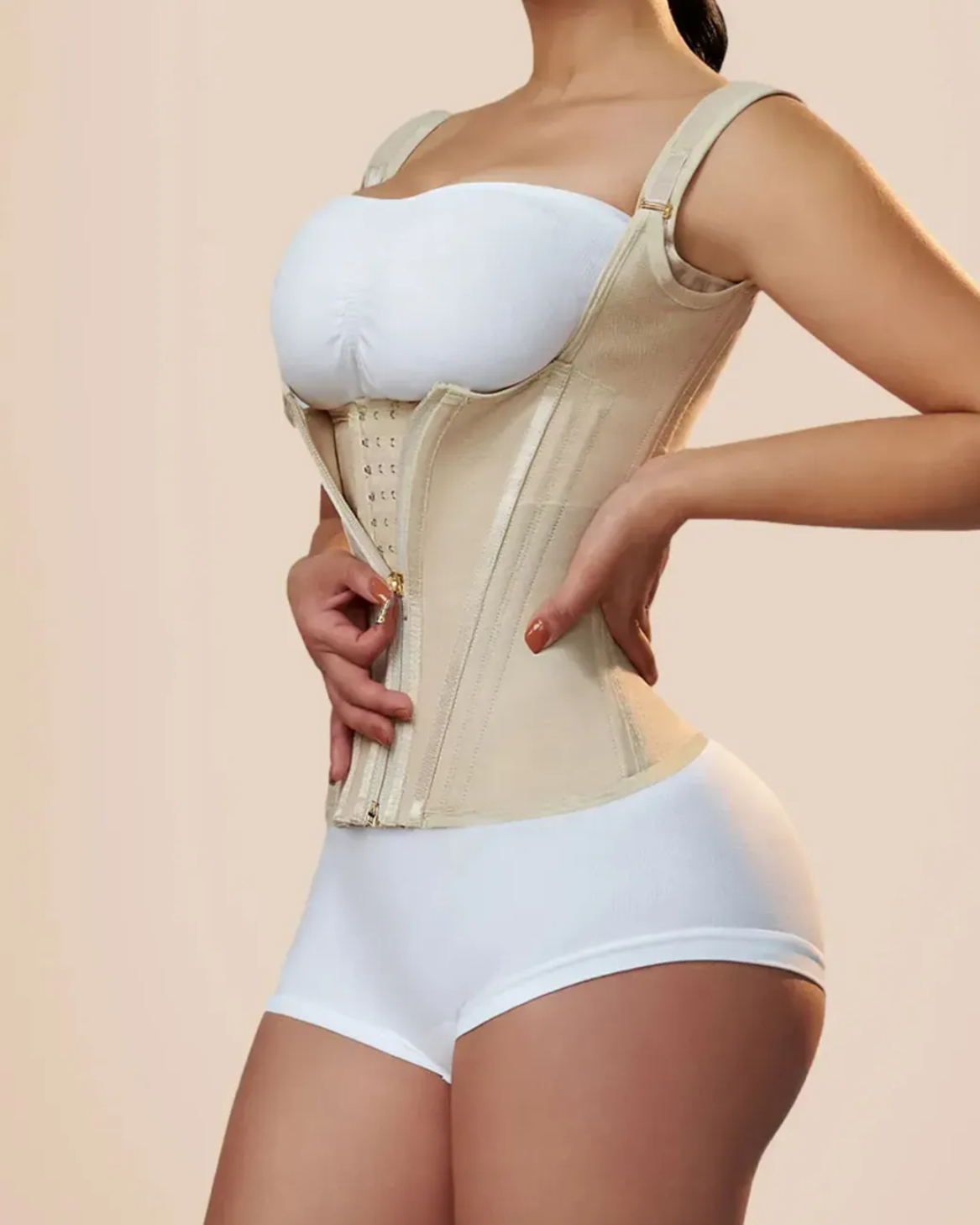 Cinta Modeladora com Barbatanas de Aço para Máximo Controle