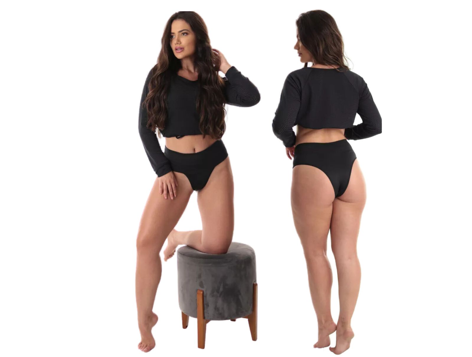 Calcinha Modeladora Cintura Alta Dupla
