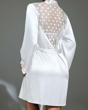 Robe Puro Luxo em Seda e Renda - Suave e Confortável