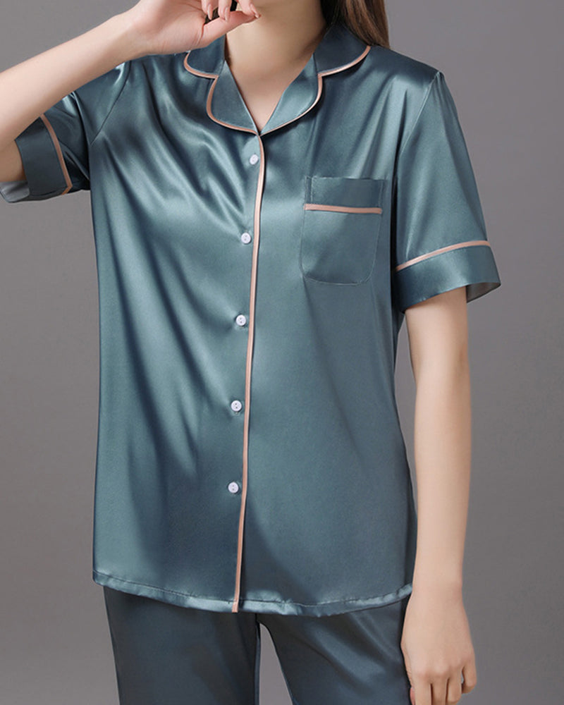 Pijama Seda Premium Bicolor