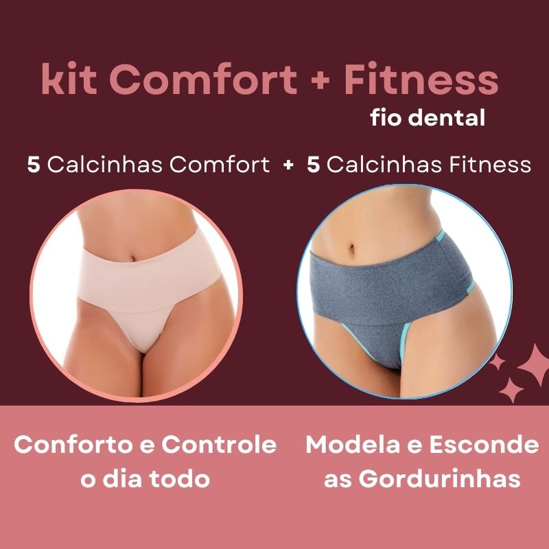 5 Comfort+ + 5 Fitness Fio Dental