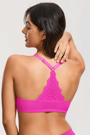 DIOSA GLAM™ Sutiã Racerback com Renda Delicada