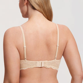Diosa Glam™ Sutiã Plunge com Renda e Tule Transparente
