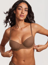 DIOSA GLAM™ Sutiã Demi Acolchoado com Toque Suave