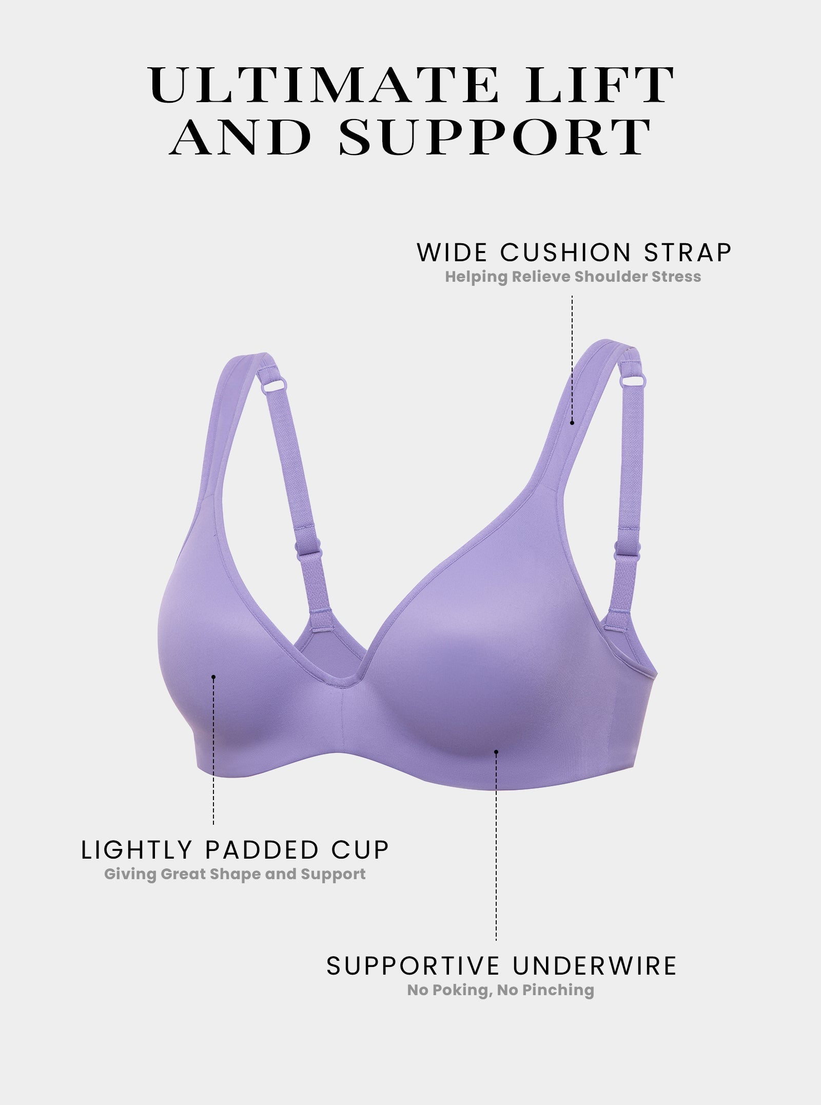 Diosa Glam™ Sutiã Push Up com Bojo Leve e Decote Profundo