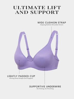 Diosa Glam™ Sutiã Push Up com Bojo Leve e Decote Profundo