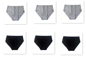 Kit 6 unid. | Calcinha Cintura Alta sem Costura 100% Algodão