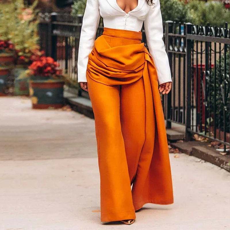 Conjunto Outonal Chic – Suéter com Decote V e Saia com Estilo Elegante