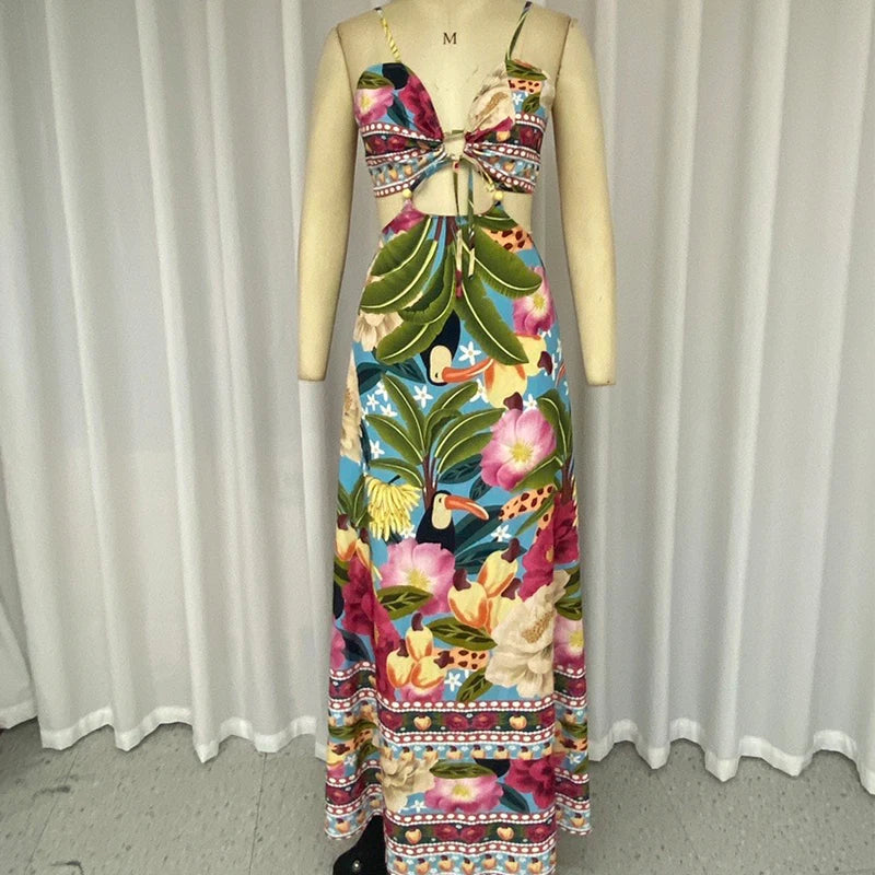 Vestido Longo com Renda – Glamour e Estilo para Dias de Verão