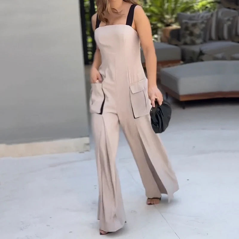 Macacão Halter com Costas Abertas – Sensualidade e Estilo Casual em um Só Look