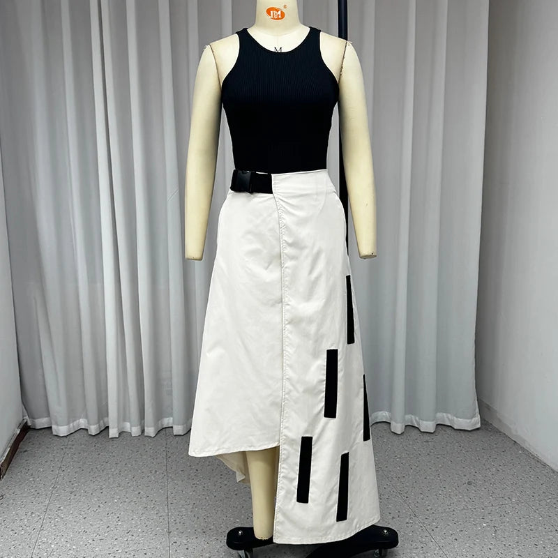 Conjunto Formal Chic – Blazer sem Mangas e Calça Reta para um Visual Impecável