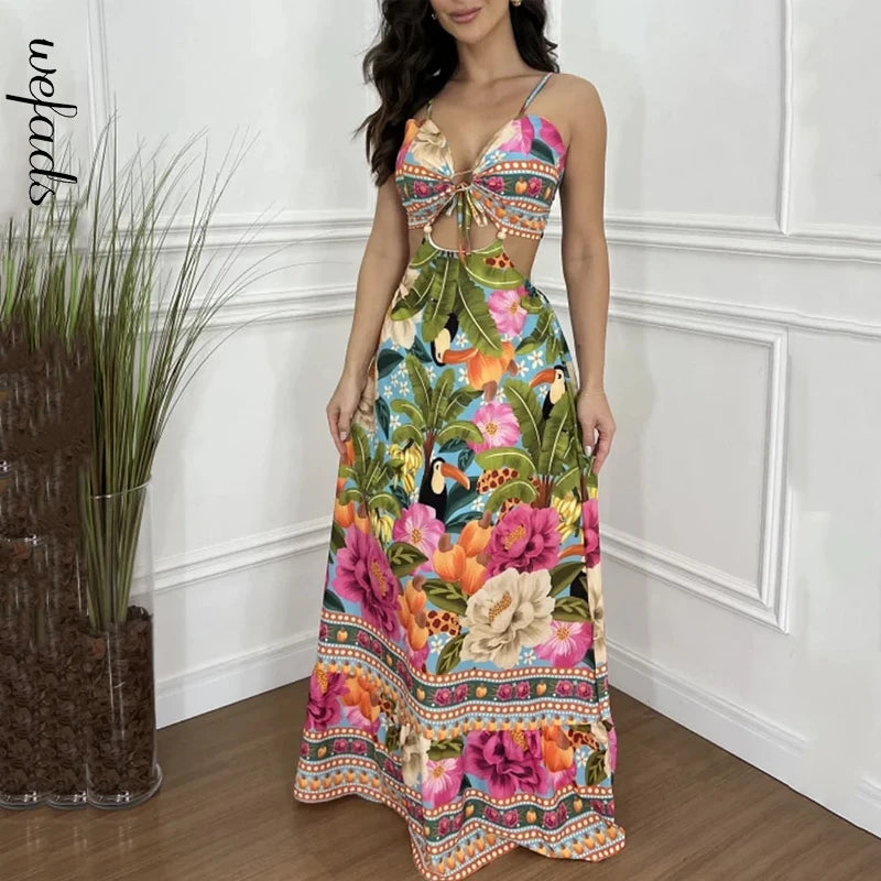 Vestido Longo com Renda – Glamour e Estilo para Dias de Verão