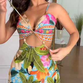 Vestido Longo com Renda – Glamour e Estilo para Dias de Verão