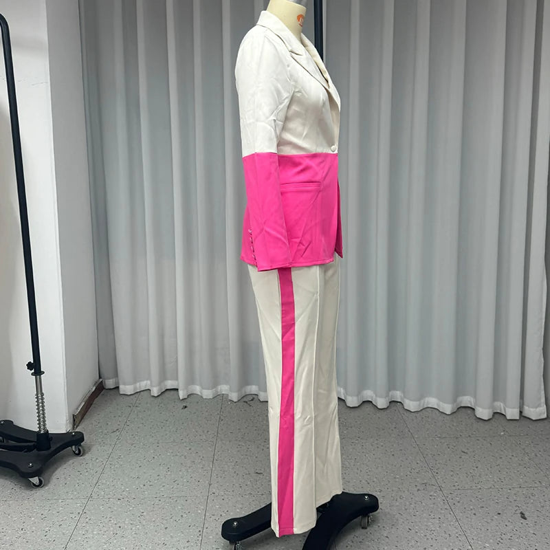 Dupla Perfeita – Colete com Decote V e Calça de Perna Larga