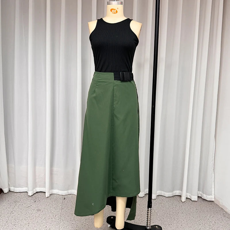 Conjunto Formal Chic – Blazer sem Mangas e Calça Reta para um Visual Impecável