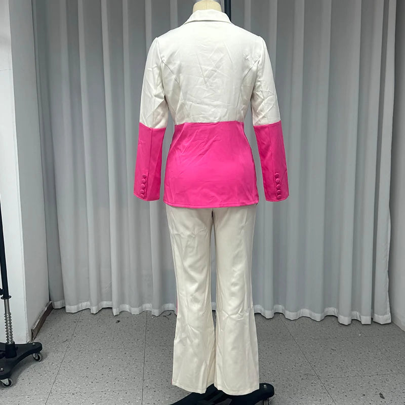 Dupla Perfeita – Colete com Decote V e Calça de Perna Larga