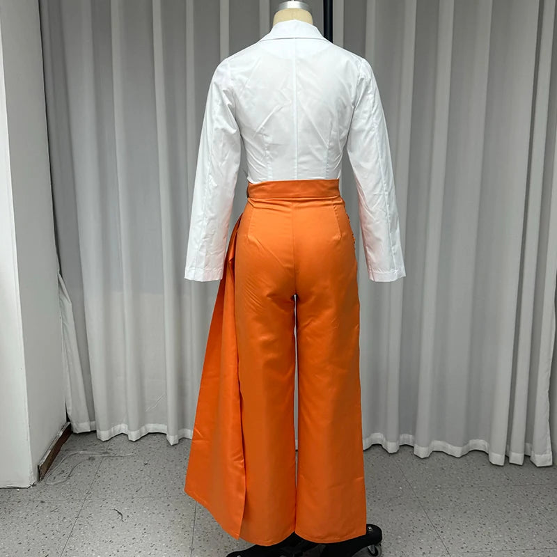 Conjunto Outonal Chic – Suéter com Decote V e Saia com Estilo Elegante