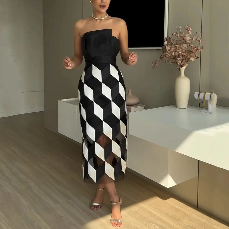 Vestido Midi Justo – Sensualidade e Sofisticação em um Só Design