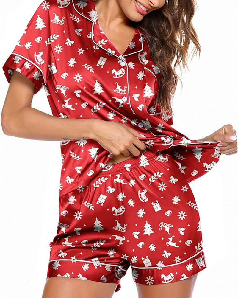 Diosa del Noite - Pijama Curto Estampado