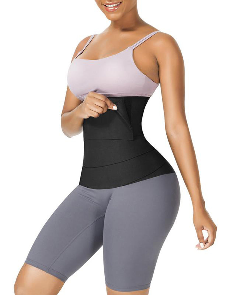 Cinta Sauna de Alta Compressão com Faixa Redutora e Corselet Integrado