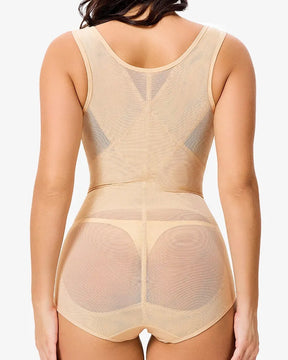 Body em Tule Transparente com Controle de Abdômen – Sensual e Modelador