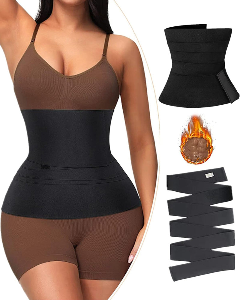 Cinta Sauna de Alta Compressão com Faixa Redutora e Corselet Integrado