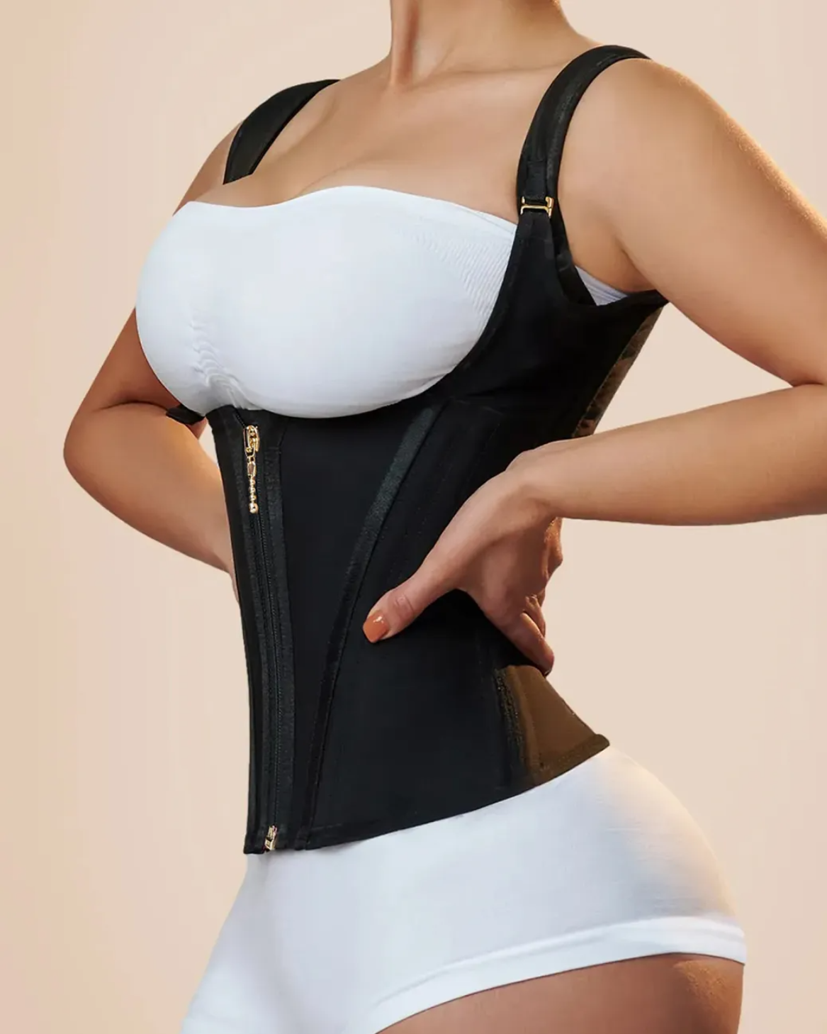 Cinta Modeladora com Barbatanas de Aço para Máximo Controle