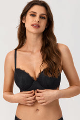 Diosa Glam™ Sutiã Balconet Acolchoado com Renda
